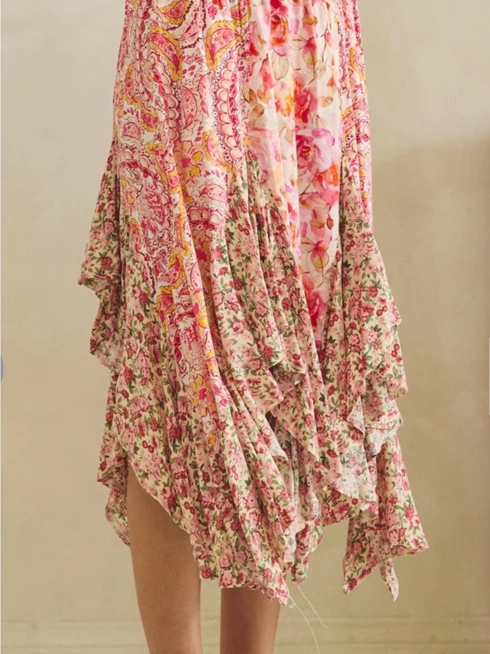 Oli & Hali Washed Floral Midi Skirt - Picture 9 of 9